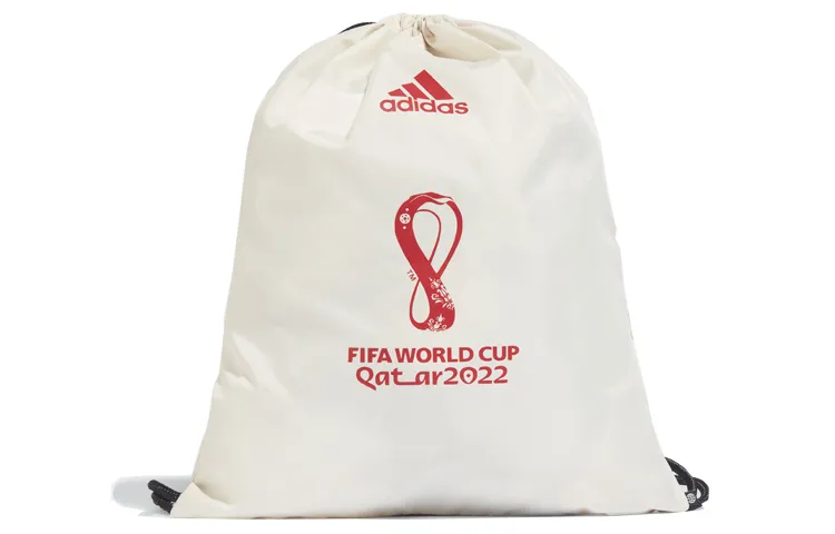 Adidas Fabric Drawstring Bag Backpack Unisex Beige