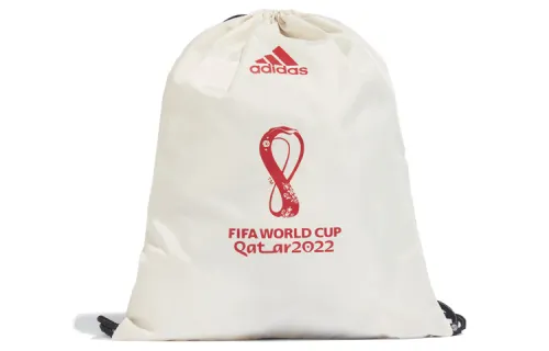 Adidas Fabric Drawstring Bag Sports Bag Backpack Regular Unisex Beige
