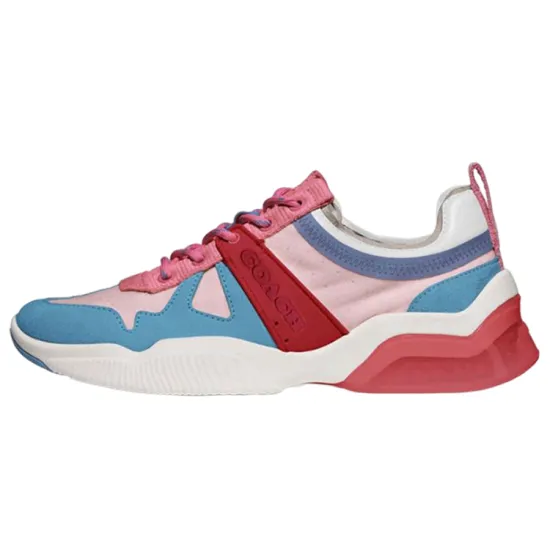 COACH Casual Shoes Women's Low-Top Pink/Blue