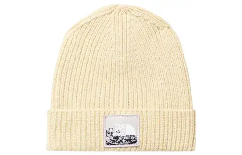 THE NORTH FACE Cotton Beanies Unisex Beige