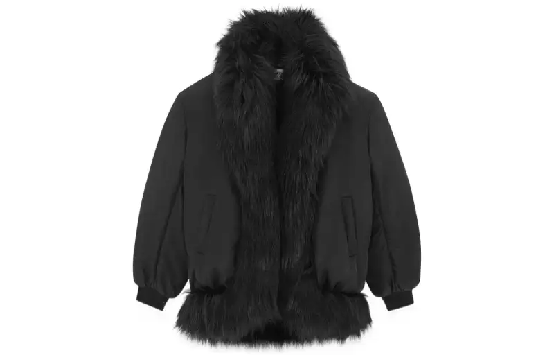 SAINT LAURENT FW22 Parka Coat Women's Black