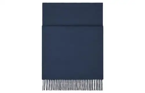 HERMES Cashmere Knit Scarf Men's Blue