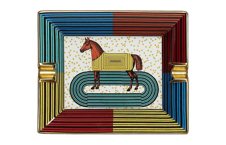 HERMES Hermès Pop style horse draped ashtray color matching 20 x 16 cm