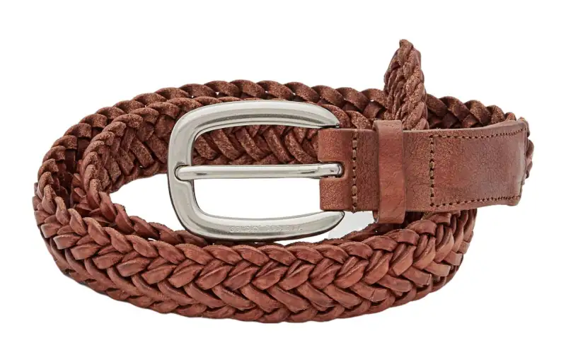 Golden Goose Deluxe Brand Houston Braided Buckle Belt