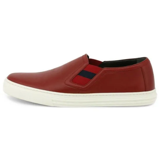 GUCCI Signature Slip On Leather 'Red'