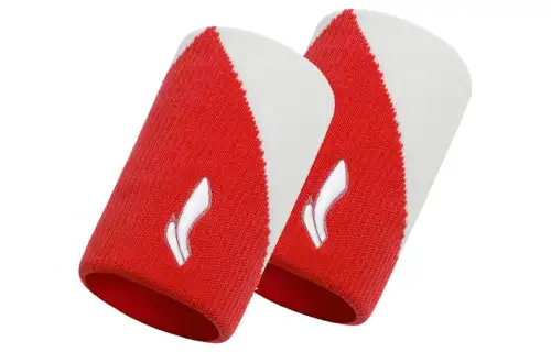Li Ning Wristband Unisex White Red