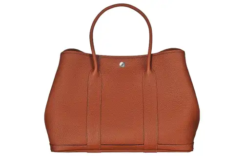 HERMES Garden Party Negonda Calfskin Handbag 36 Women's 6C Cuivre Pumpkin