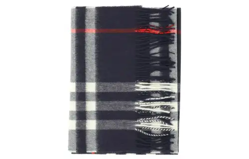 【Previous Season】fringed check cashmere scarf