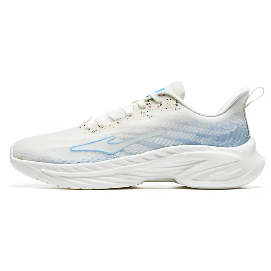 Erke Go Ahead Cushioning Anti Slip And Wear Resistant Lightweight Rebound Low Top Running Shoes Men's White Blue