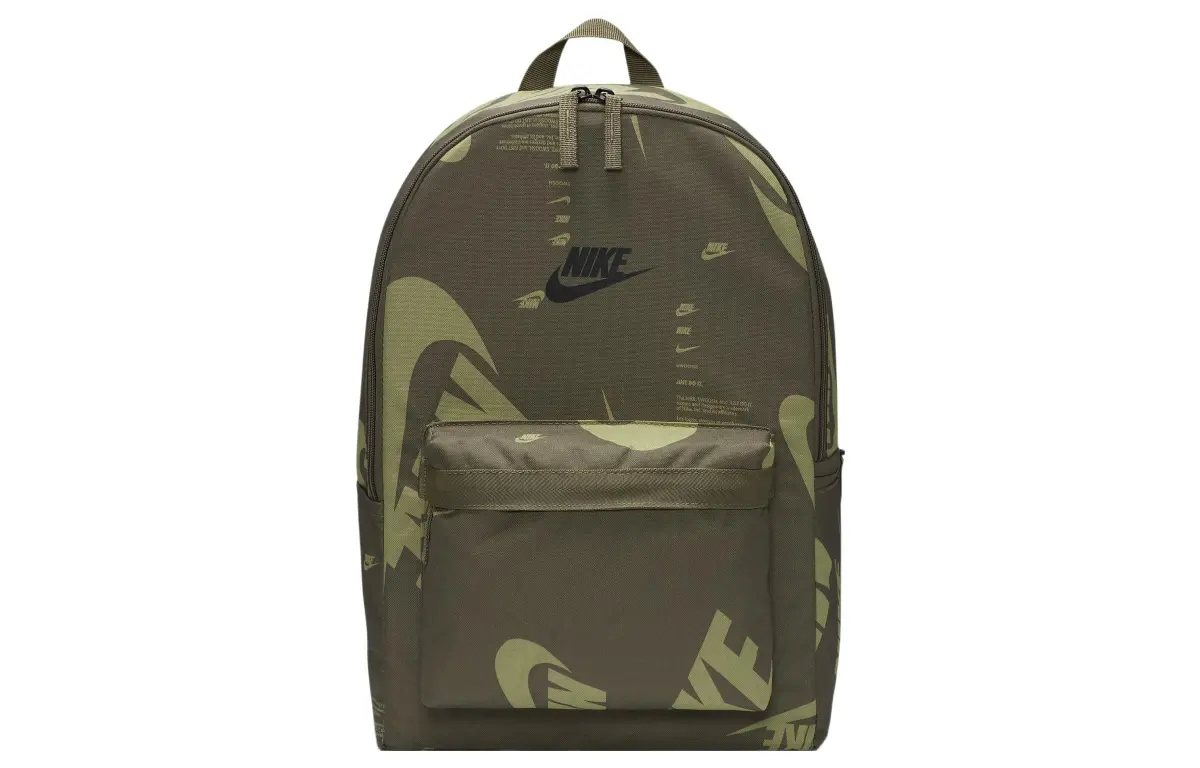 Nike Heritage Fabric Backpack Regular Unisex Olive Green