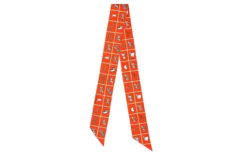 HERMES Scarves Women's Vermilion