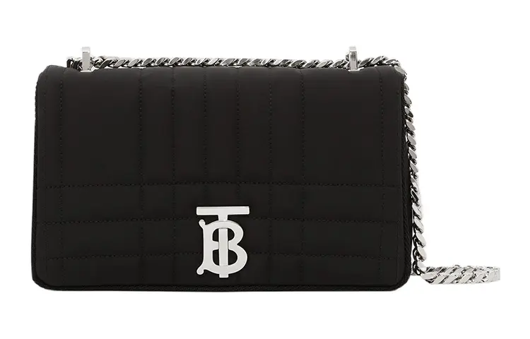 Burberry Lola Bag With Sheepskin Crossbody Bag, Shoulder Bag Women's Black