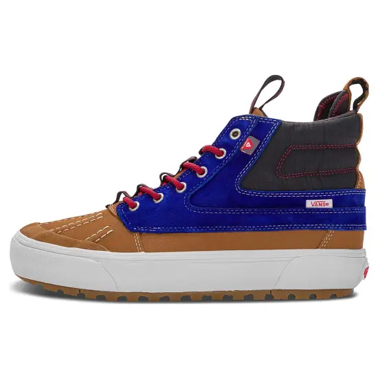 Vans SK8 Skateboarding Shoes Unisex High-top Black/Blue/Brown