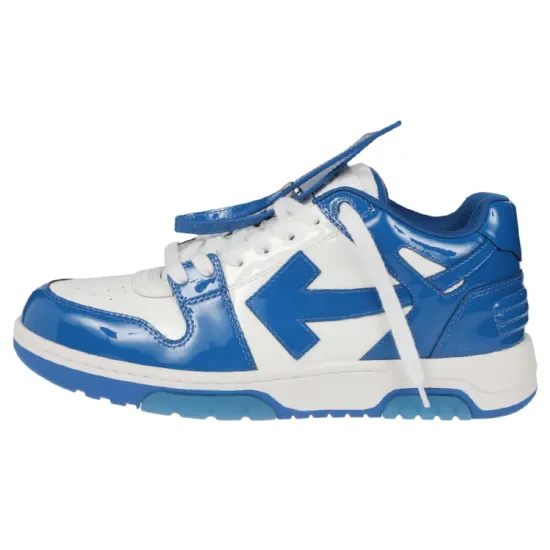 OFF-WHITE Out Of Office Low-Top Patent Sneaker 'Blue White'