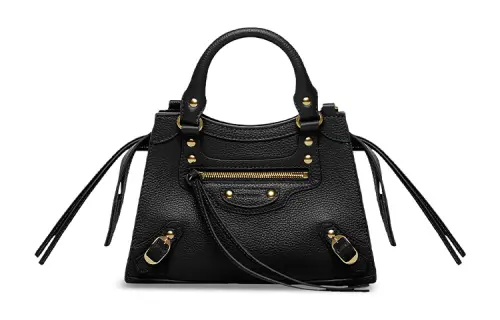 Balenciaga Neo Classic Grain Calfskin Shoulder Bag, Crossbody Bag, Handbag Mini Women's Black
