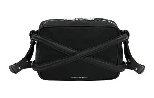 Alexander McQueen Nylon Camera Bag, Crossbody Bag, Shoulder Bag Men's Black