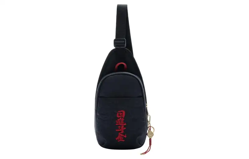 Li Ning Sports Life Collection Polyester Sling Bag Regular Unisex Black