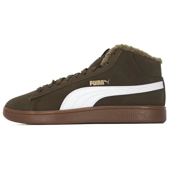 PUMA Smash V2 Mid Wtr Sd 'White Gold Green'