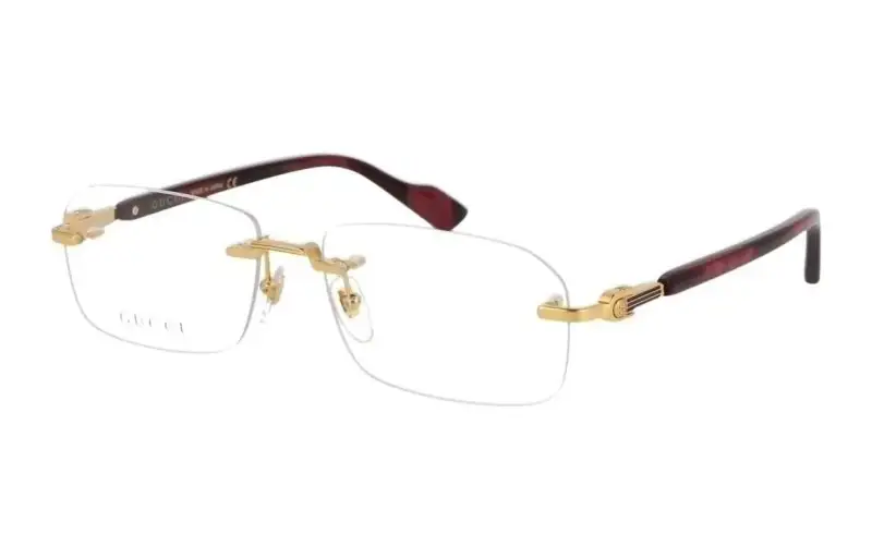 GUCCI Rectangle Frame Glasses