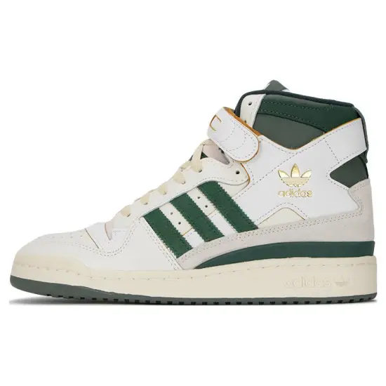 Adidas Originals FORUM Skateboard Shoes Unisex High-top White/green