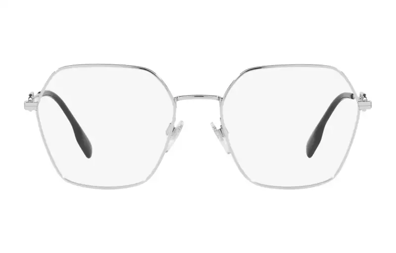 Burberry Alloy Irregular Shape Eyeglass Frames Women's