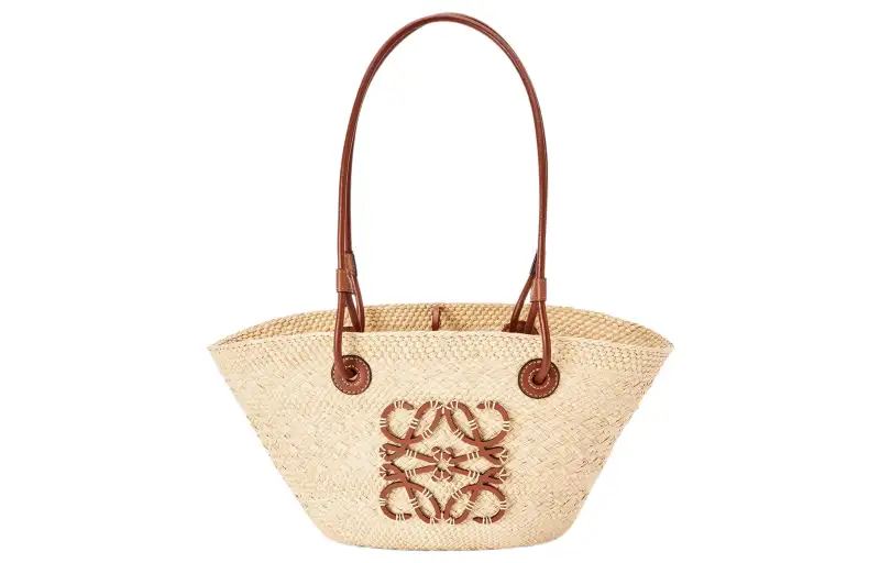 LOEWE Anagram Basket Cow Leather Basket Bag, Tote Bag, Shopping Bag, Handbag, Shoulder Bag Small Women's