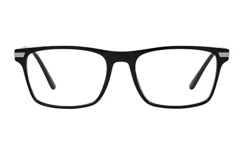 PRADA Minimalist Fashion Plate Frame Square Eyeglass Frames Men's