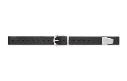 Balenciaga Leather Belts Men's Black