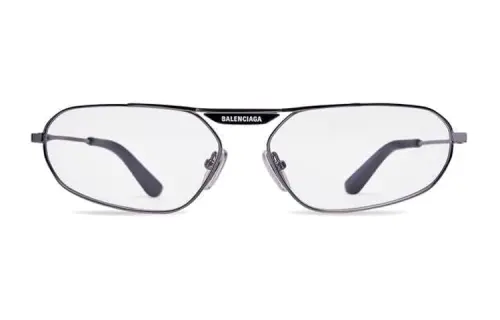 【Previous Season】oval-frame logo-print glasses