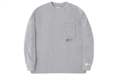 New Balance T Shirts Men's Gray Crew Neck Moderate Straight Fit