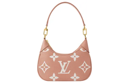 LOUIS VUITTON Embossed Grain Cow Leather Portable Crossbody Bag, Shoulder Bag Women's Pink