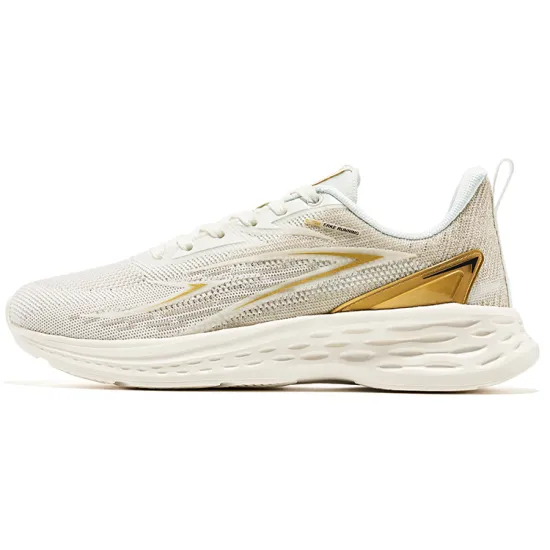 Erke Running Shoes Men Low-Top Microcrystal White/King Gold