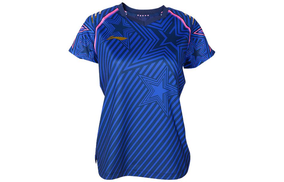 Li Ning Table Tennis Collection Table Tennis Apparel Women's Guangdong Blue
