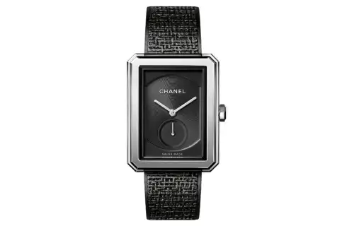 CHANEL BOY FRIEND Collection Wrist Watches Manual Mechanical Movement Stainless Steel Watchband Black Dial Women's