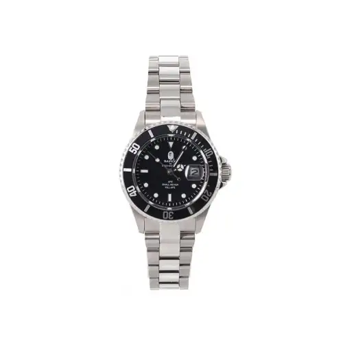 A BATHING APE Bape Watch Collection ['100', 301050]m Waterproof Automatic Mechanical Movement Stainless Steel Strap