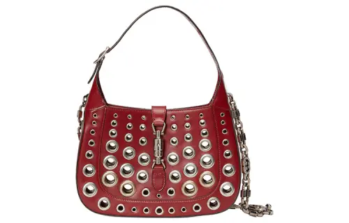 GUCCI Jackie 1961 Leather Crescent Shoulder Bag Shoulder Bag Women's