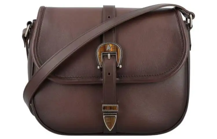 Golden Goose Smooth Calfskin Crossbody Bag, Shoulder Bag Women's Brown