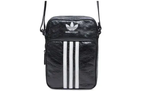 Balenciaga X Adidas Small Crossbody Messenger Bag Black/White