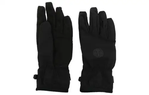 STONE ISLAND Logo embroidered Gloves