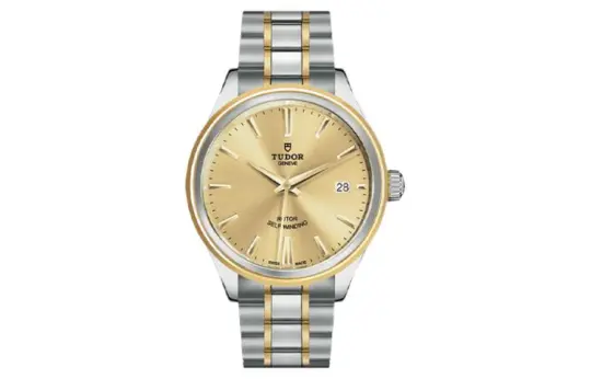 TUDOR Wind Style Collection Automatic Mechanical Movement 100m Waterproof Men's Watch 38mm Gold Dial