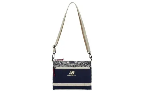 New Balance Paisley Pack Collaboration Fabric Shoulder Bag, Crossbody Bag Regular Unisex Marine Blue