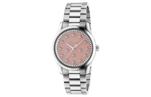 GUCCI Wrist Watches Automatic Mechanical Movement Stainless Steel Watchband 38mm Pink Watch Dial Women's