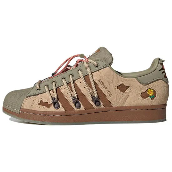 adidas originals Superstar X Melting Sadness Green Brown