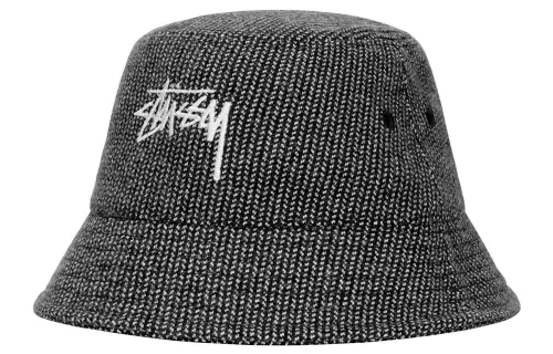 Stussy Bucket Hats Unisex Black