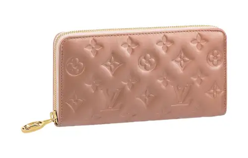 LOUIS VUITTON Zippy Lambskin Wallet Women's Pink