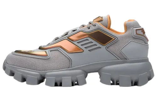 PRADA Cloudbust Thunder Fabric Low top Chunky Sneakers Men's Gray