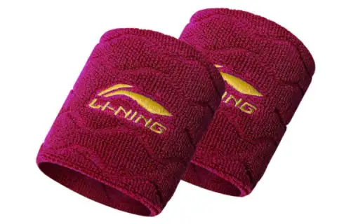Li Ning Wristbands Kids' Ripple Rose Red