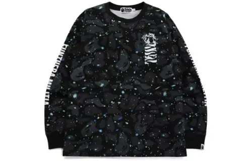 A BATHING APE Space Camo Tiger L/S Tee