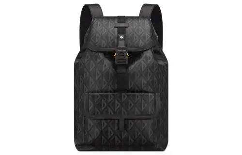 DIOR Hit The Road Canvas With Leather Detail Backpack Men's Black