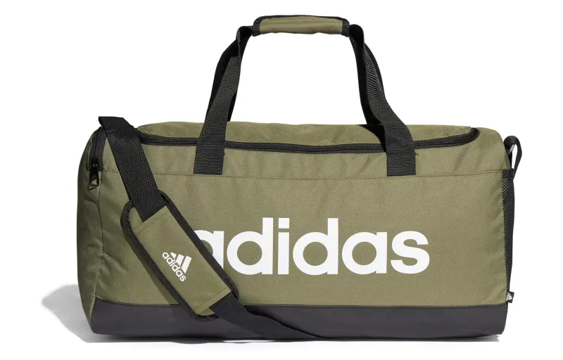 Adidas Essential Polyester Luggage Bag, Shoulder Bag, Crossbody Bag, Handbag Medium Unisex Olive Green